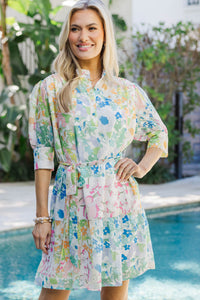 You Have My Attention White Floral Dress
