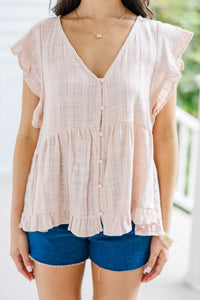 It's Your Choice Blush Pink Cotton Top