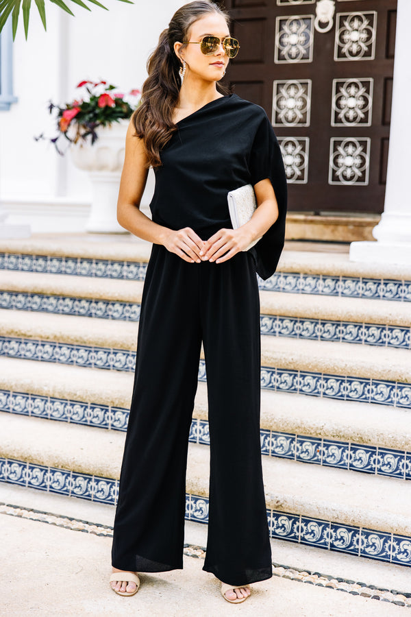 Shoulder Black Women's Jumpsuit Black Off Shoulder Long