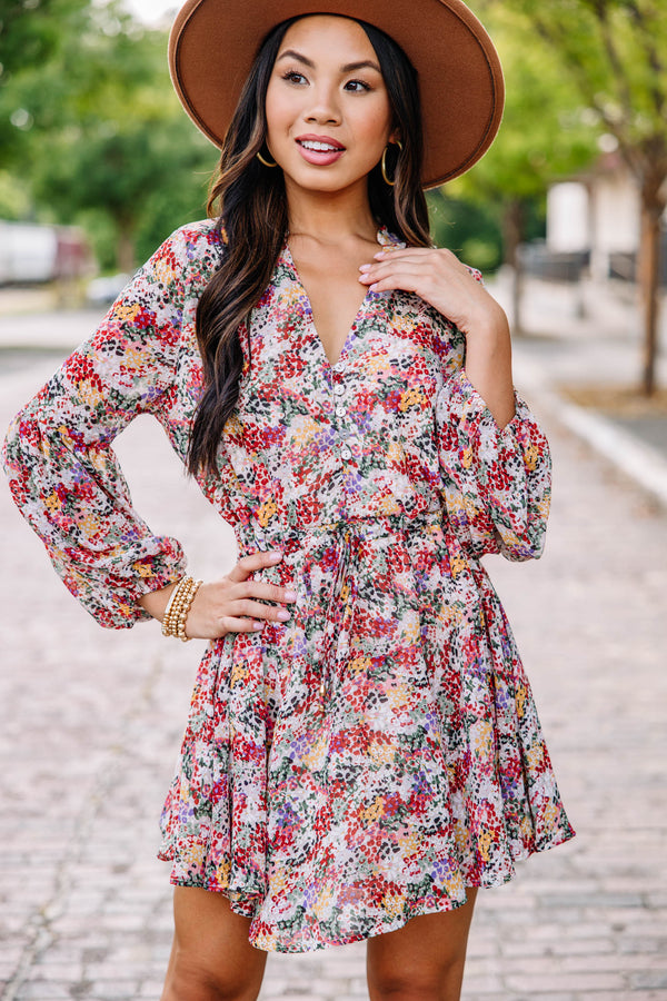 The Mint Julep Boutique Spend Some Time Ditsy Floral Dress