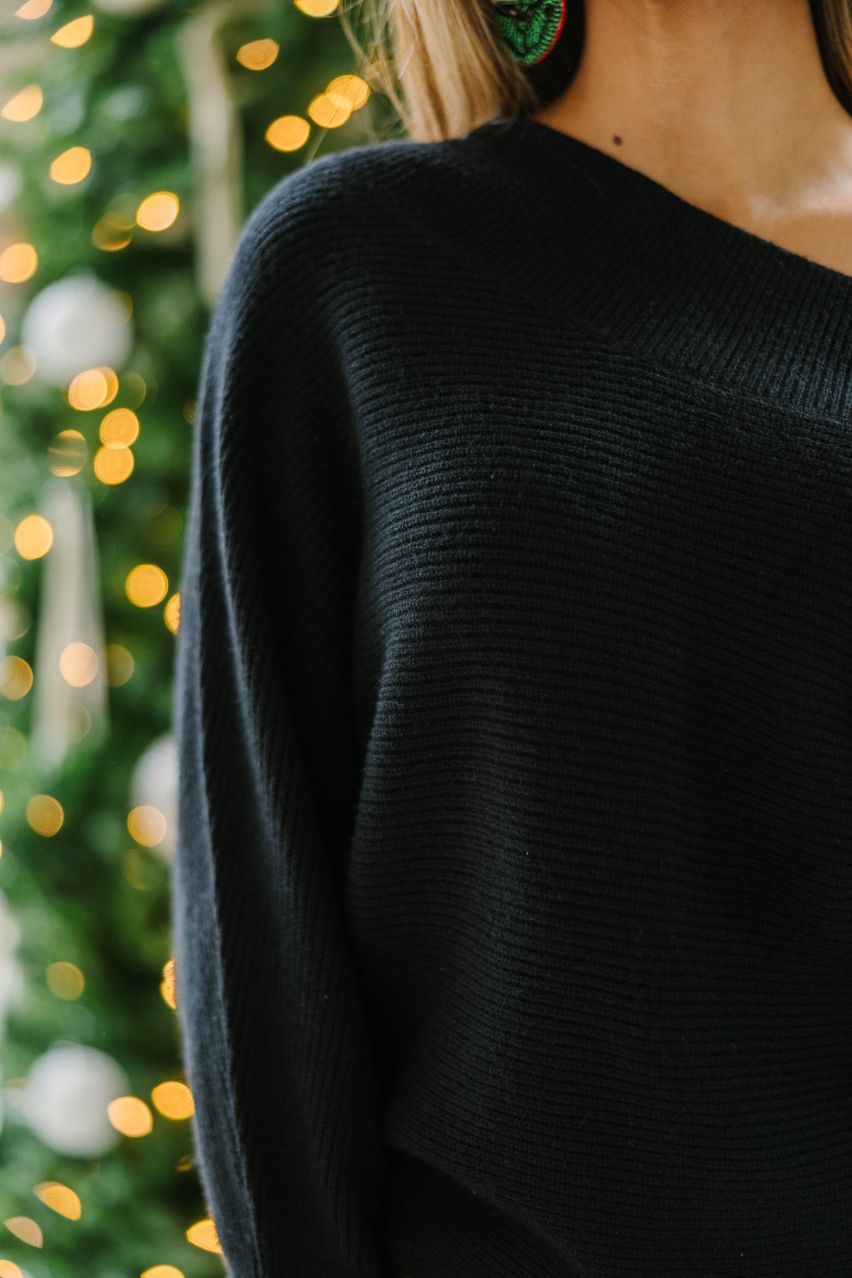 All On You Black Off Shoulder Sweater – Shop the Mint