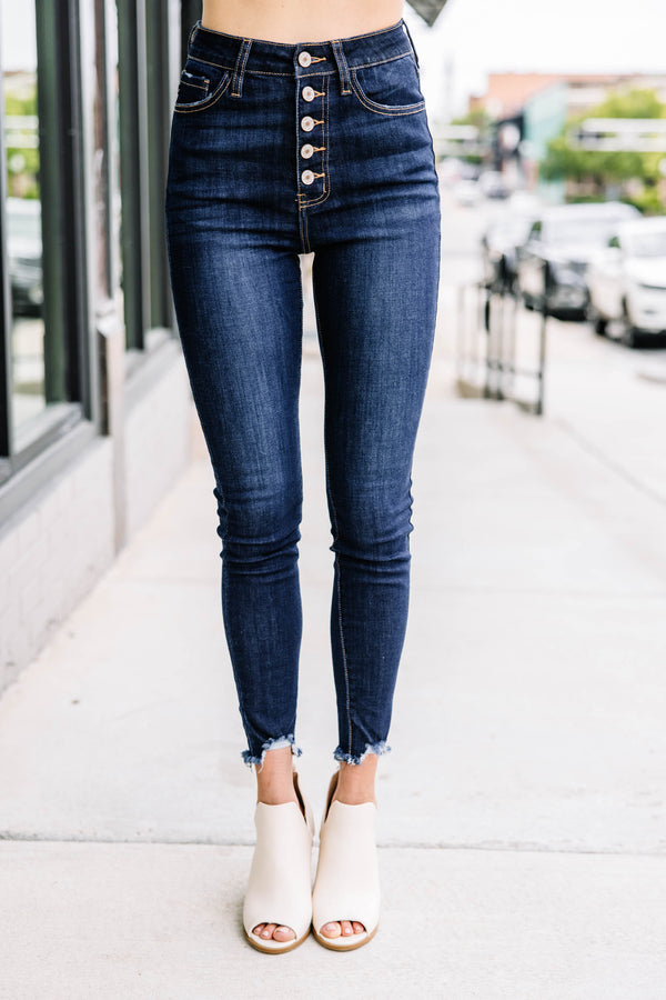 High-rise skinny jeans - Women
