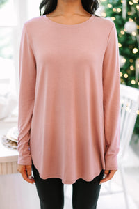 Won't Let You Down Light Rose Pink Classic Top