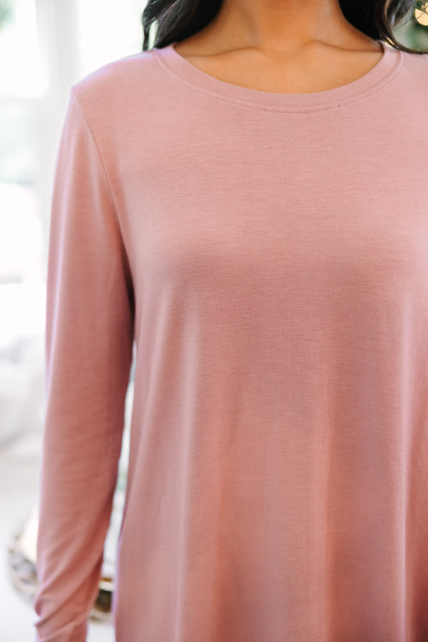 Won't Let You Down Light Rose Pink Classic Top