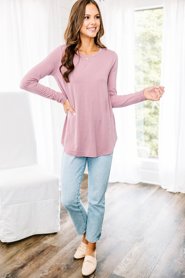 Won't Let You Down Light Rose Pink Classic Top