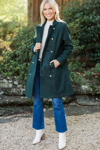 City Streets Hunter Green Coat