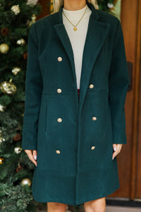 City Streets Hunter Green Coat