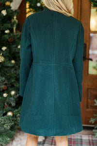 City Streets Hunter Green Coat