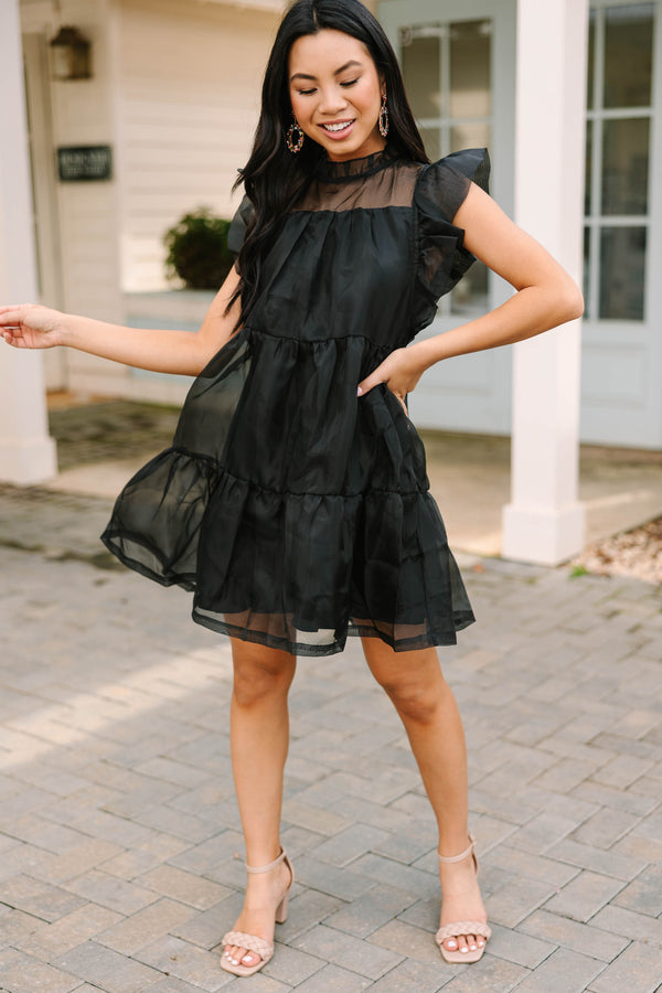 Keep Watch Black Ruffled Dress Shop the Mint Keep Watch Black Ruffled Dress Shop the Mint