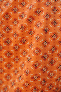 Come Forward Rust Orange Medallion Print Maxi Dress