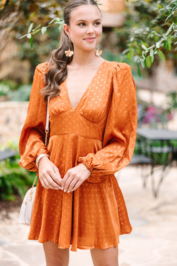 Because You Can Bronze Brown Satin Dress, Small - The Mint Julep Boutique | Women's Boutique Clothing Because You Can Bronze Brown Satin Dress, Small - The Mint Julep Boutique | Women's Boutique Clothing