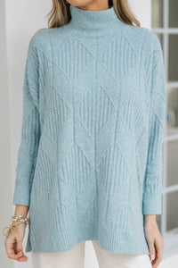 Walk The Walk Light Blue Sweater