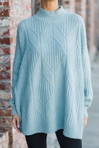 Walk The Walk Light Blue Sweater