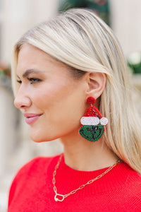 The Grinch Green Beaded Earrings