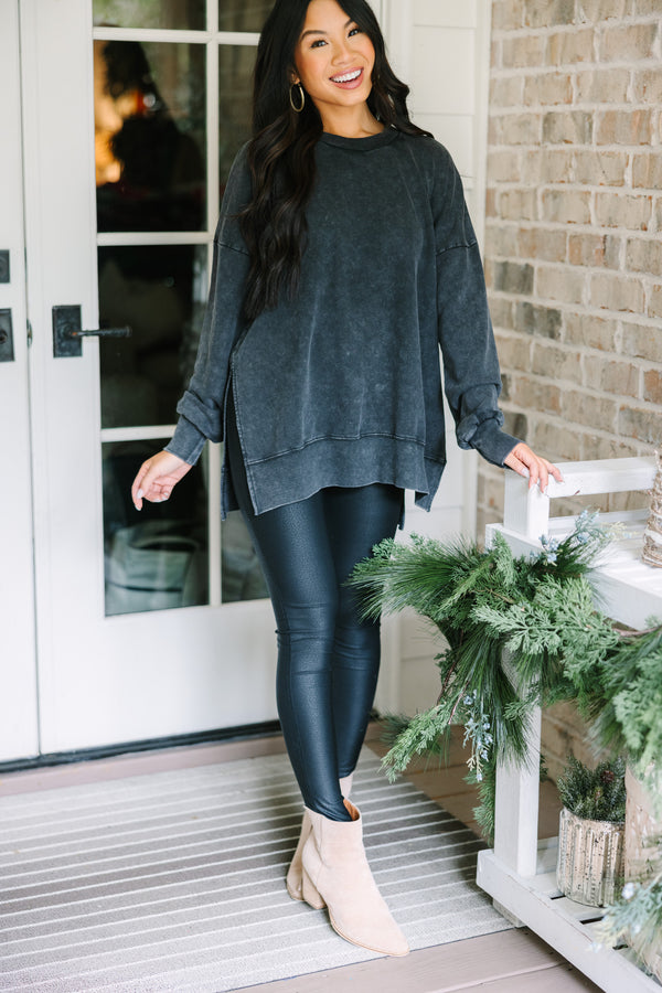 The Slouchy Black Pullover