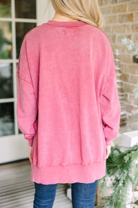 The Slouchy Wine Red Pullover