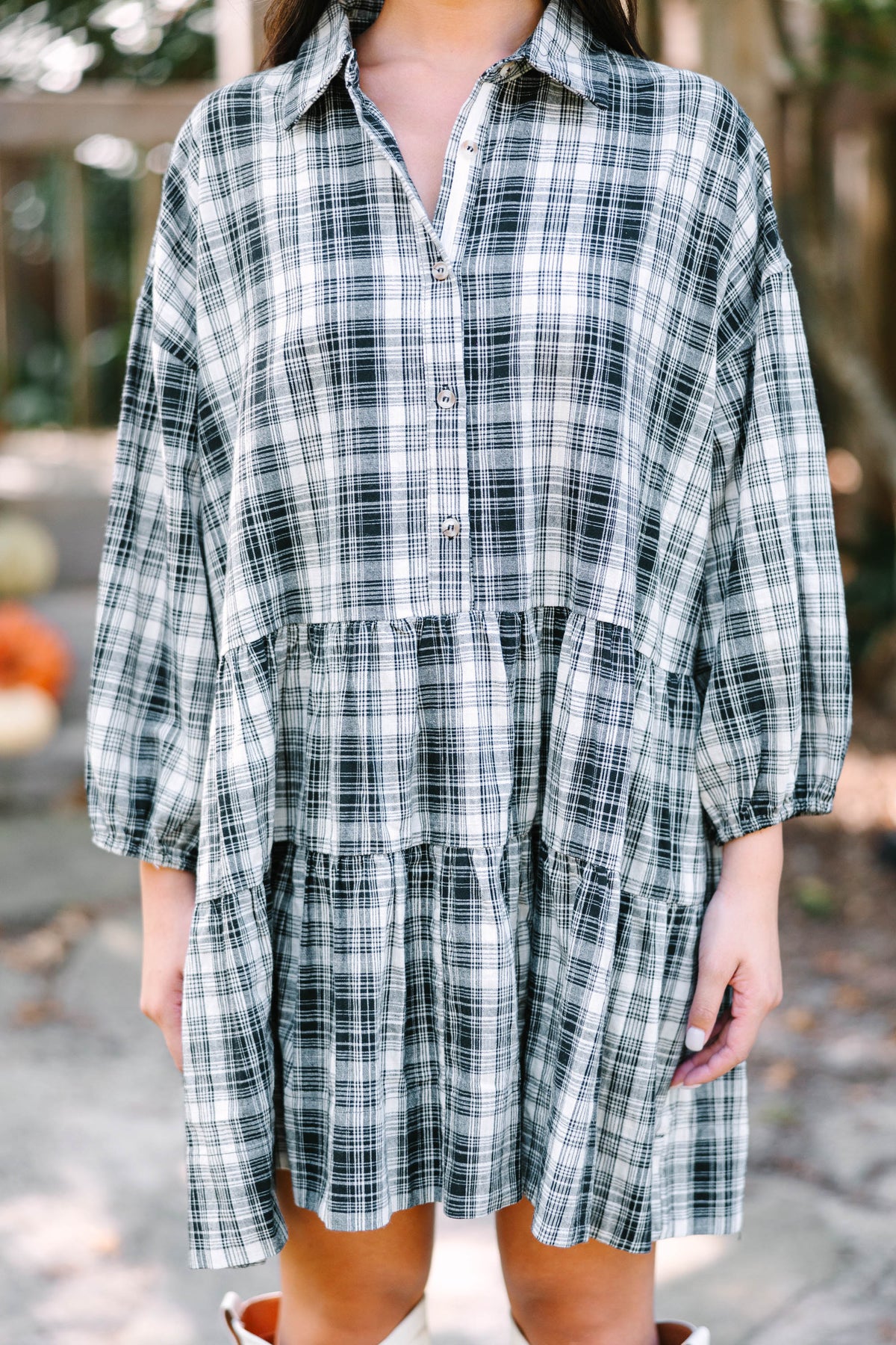 Plaid dress Black main image 0