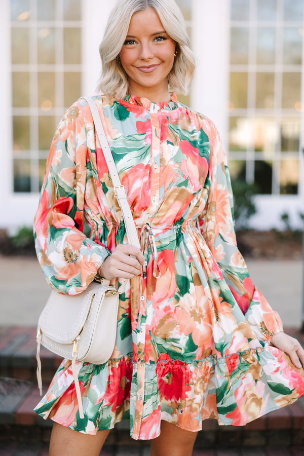 Feminine Sage Green Floral Dress - Floral Spring Dresses Shop the Mint Feminine Sage Green Floral Dress - Floral Spring Dresses Shop the Mint