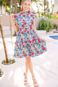 Just A Dream Red Floral Babydoll Dress