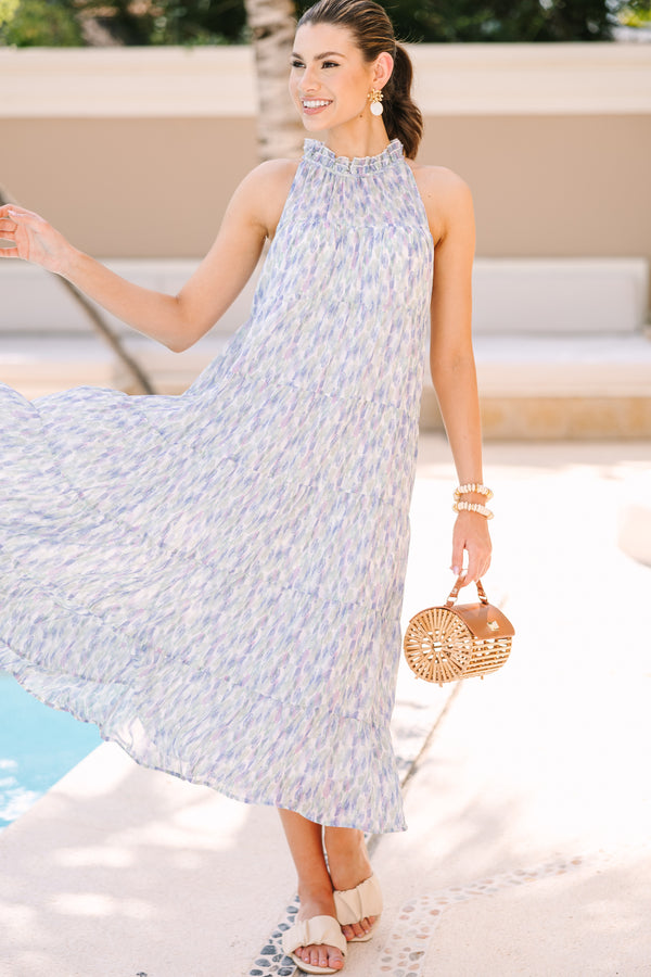 Living In The Moment Blue Abstract Midi Dress Shop the Mint Living In The Moment Blue Abstract Midi Dress Shop the Mint