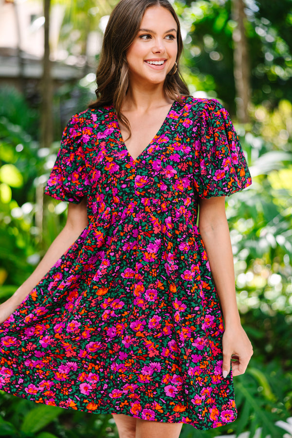Be Yourself Black Floral Babydoll Dress – Shop the Mint
