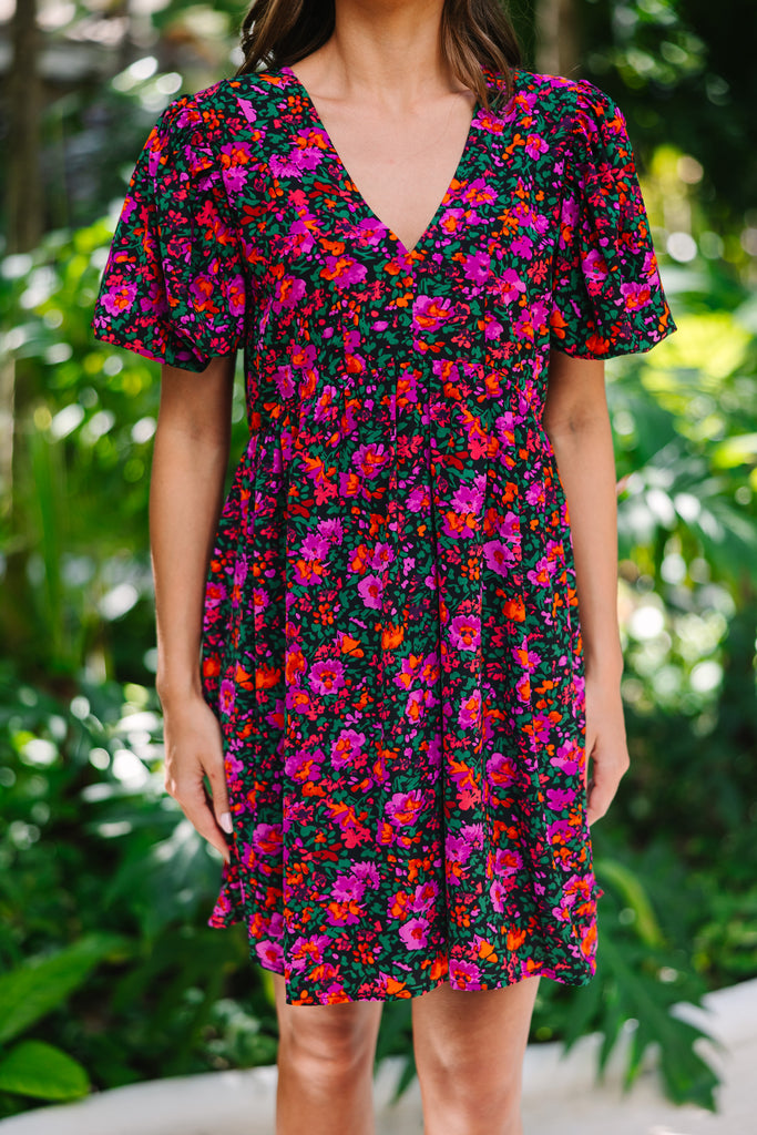 Be Yourself Black Floral Babydoll Dress – Shop the Mint