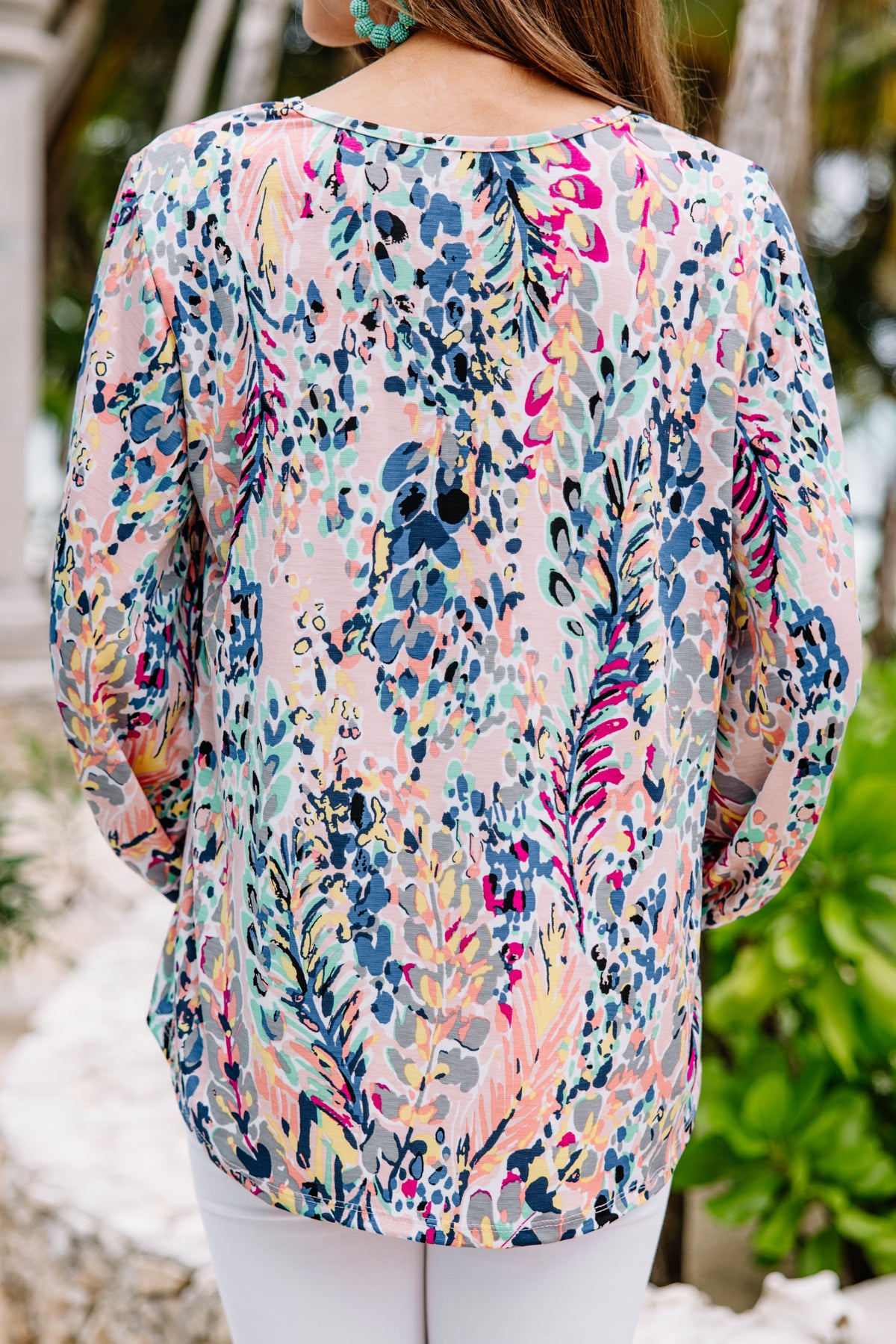 lucky brand floral blouse