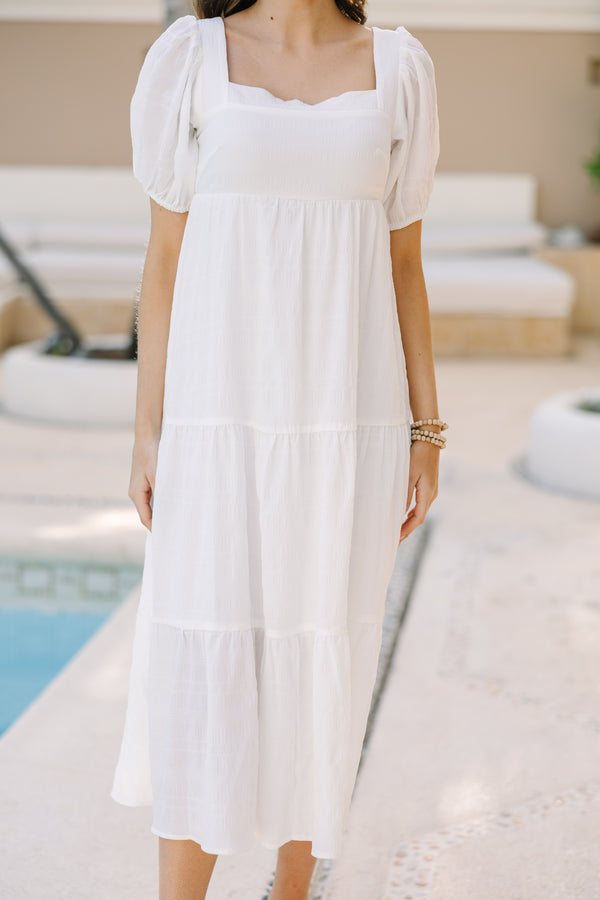 Think About It White Midi Dress – Shop the Mint Think About It White Midi Dress – Shop the Mint