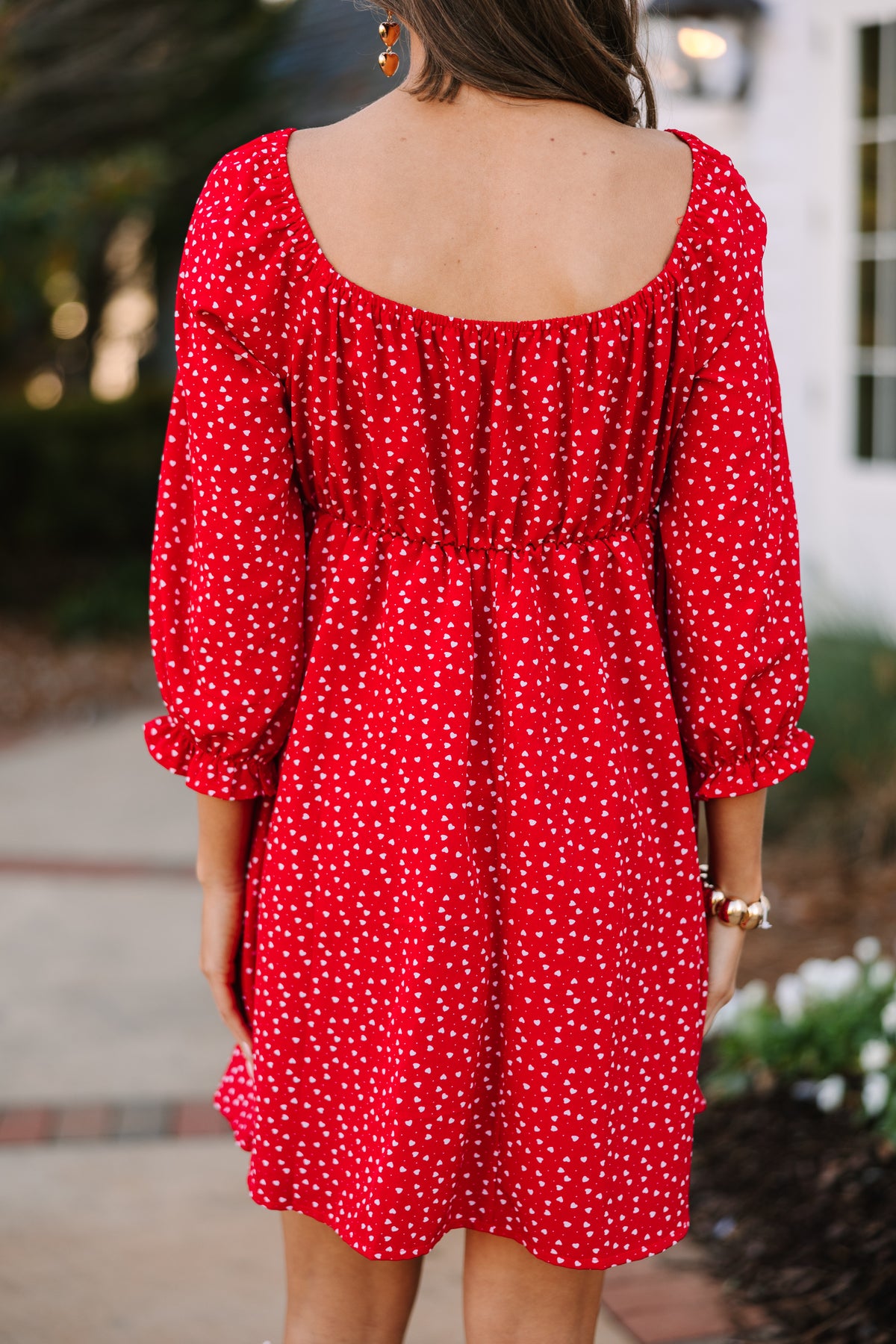 Found Love Red Heart Print Dress - Valentine's Day Dresses – Shop the Mint