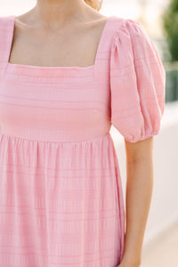 Think About It Mauve Pink Midi Dress