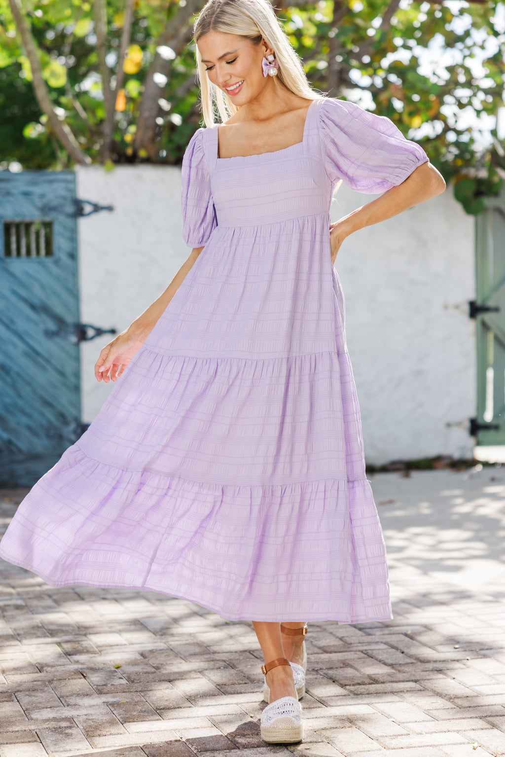 Think About It Lavender Purple Midi Dress – Shop the Mint