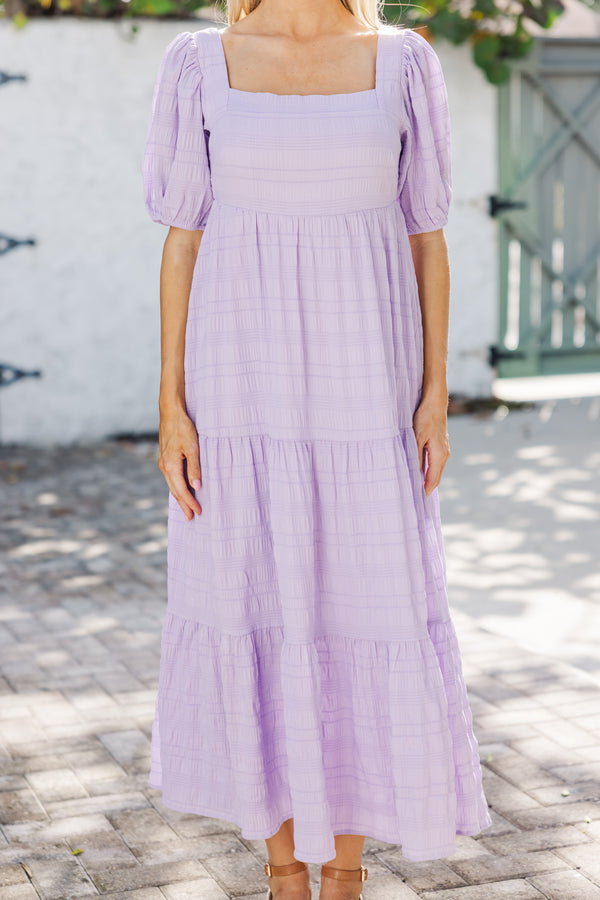 Think About It Lavender Purple Midi Dress Shop the Mint Think About It Lavender Purple Midi Dress Shop the Mint