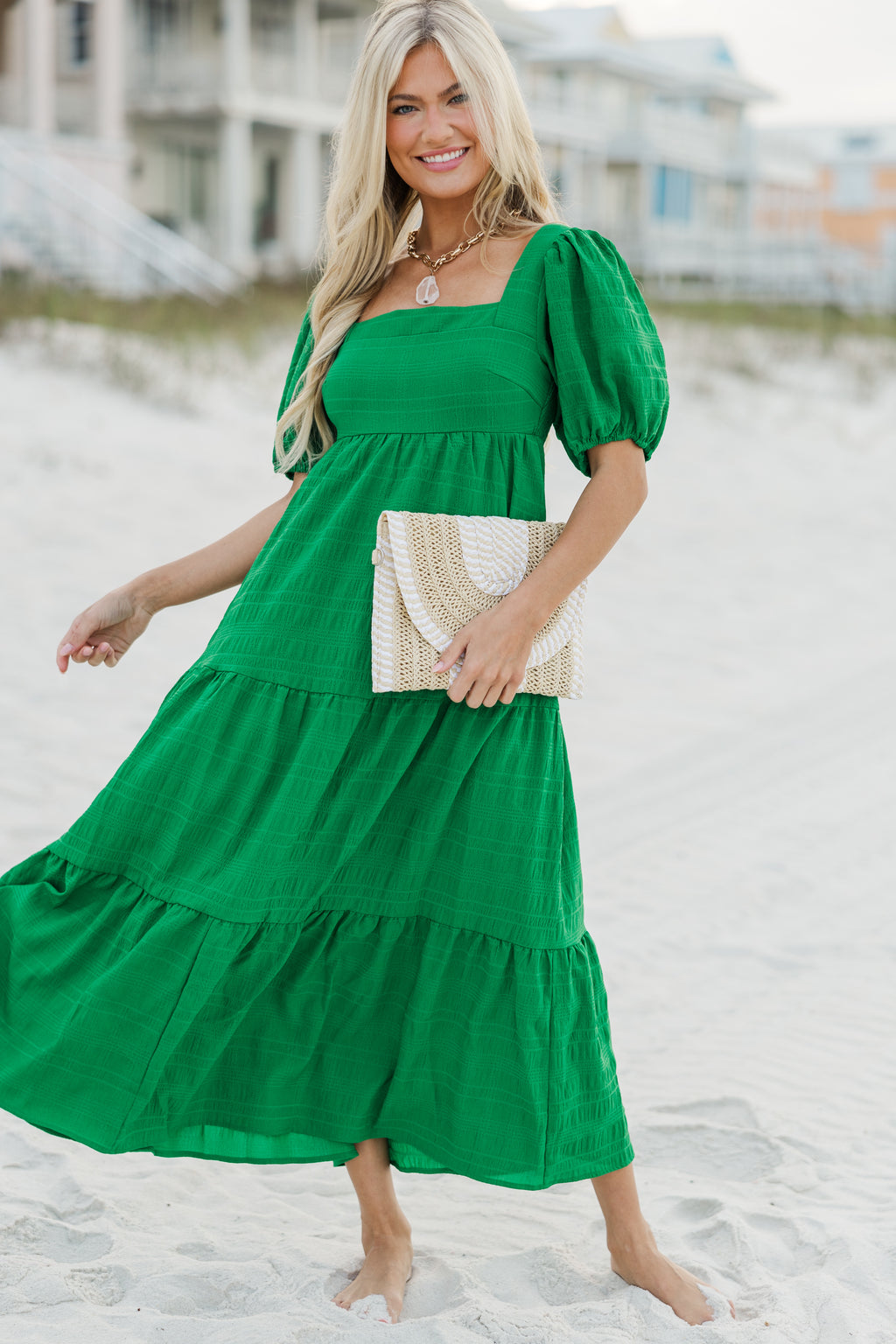 Think About It Kelly Green Midi Dress – Shop the Mint
