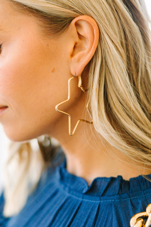 trendy star shaped earrings