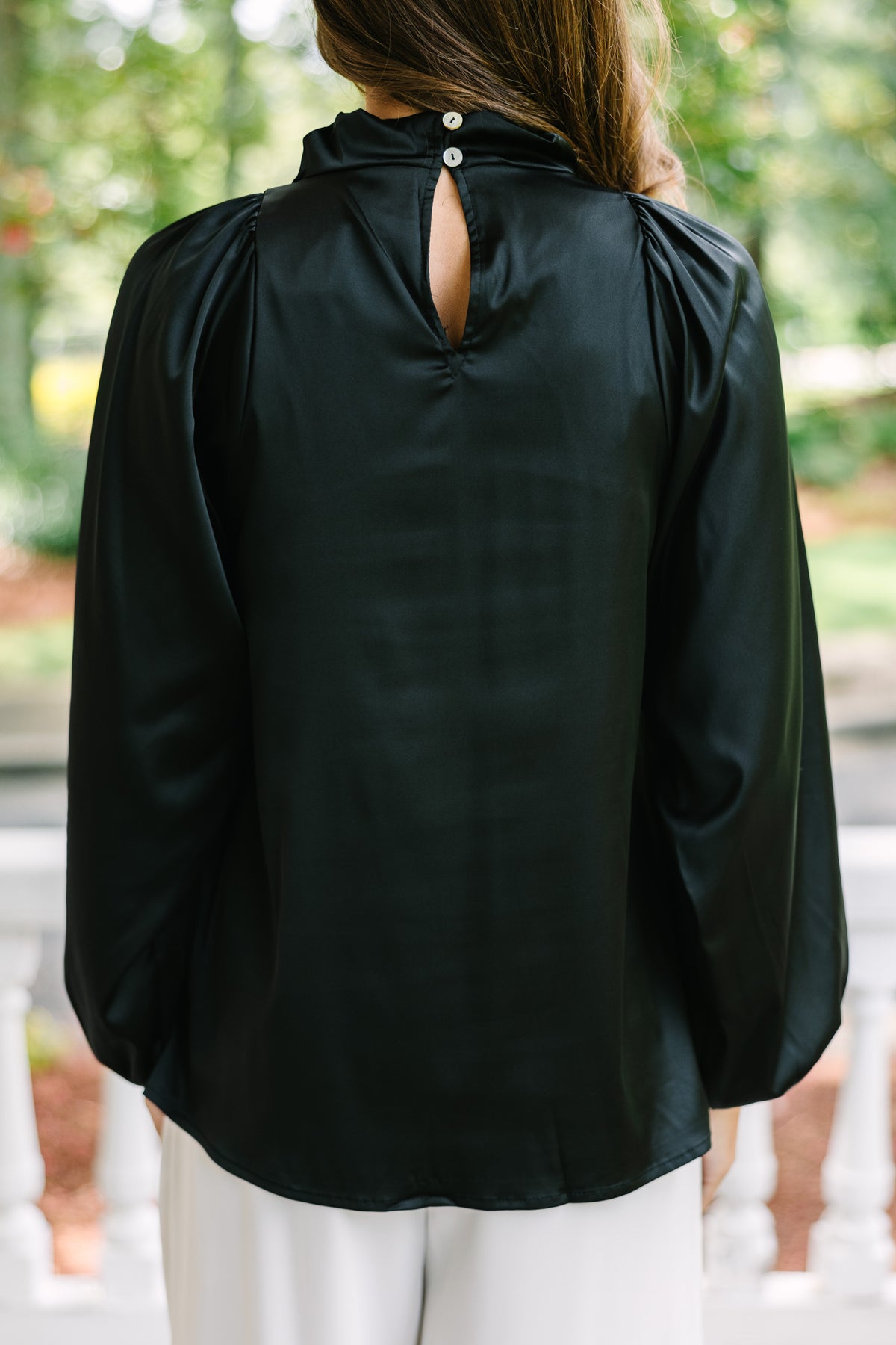 Embrace The Joy Black Satin Blouse – Shop the Mint