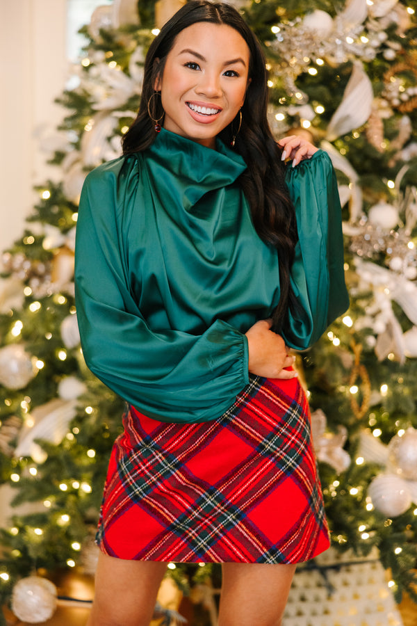 green satin blouse, holiday blouses, boutique holiday blouses