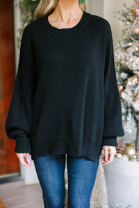 Give You Joy Black Dolman Sweater