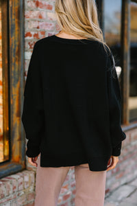 Give You Joy Black Dolman Sweater