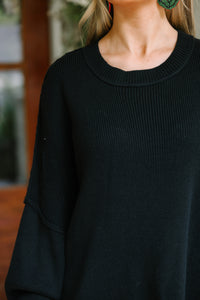 Give You Joy Black Dolman Sweater