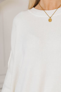 Give You Joy White Dolman Sweater