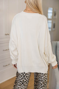 Give You Joy White Dolman Sweater