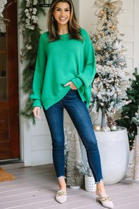 Give You Joy Kelly Green Dolman Sweater