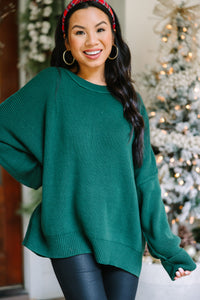 Give You Joy Emerald Green Dolman Sweater