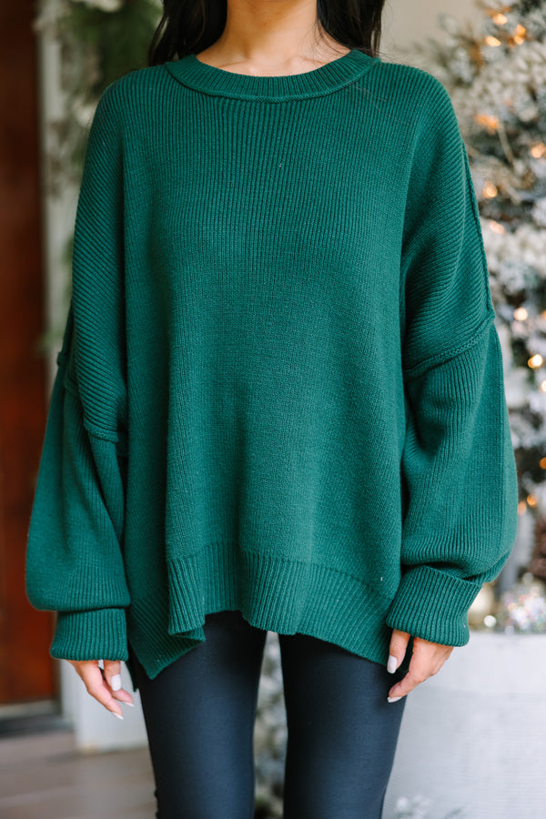 Give You Joy Emerald Green Dolman Sweater