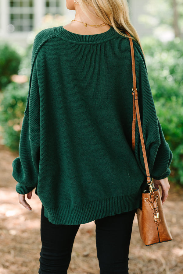 Give You Joy Emerald Green Dolman Sweater