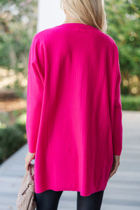 Loving My Life Fuchsia Pink Pocket Tunic