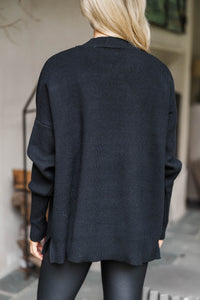 Perfectly You Black Mock Neck Sweater