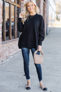 Perfectly You Black Mock Neck Sweater