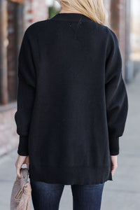 Perfectly You Black Mock Neck Sweater