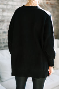 Perfectly You Black Mock Neck Sweater